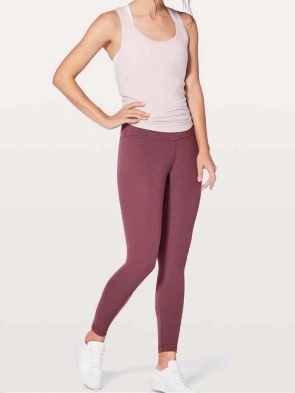 Lululemon High-Rise Align Leggings in So Merlot - Picture 2 of 5